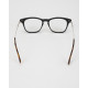 Gucci Okulary czarne ze srebrnym bokiem oprawki