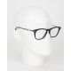 Gucci Okulary czarne ze srebrnym bokiem oprawki