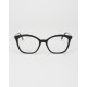 Max Mara Okulary czarne ze srebrnym bokiem