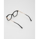 Max Mara Okulary czarne ze srebrnym bokiem