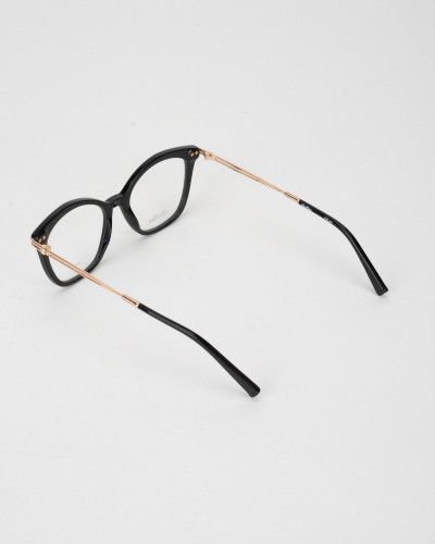 Max Mara Okulary czarne ze srebrnym bokiem