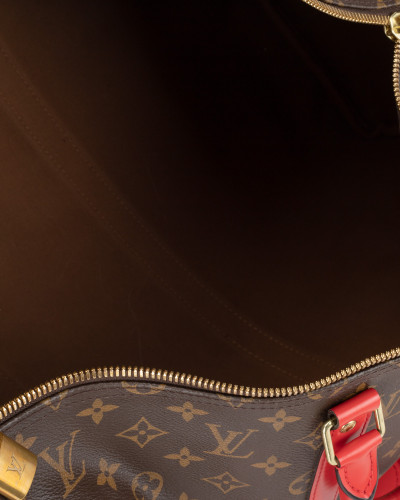 Louis Vuitton Podróżna toreb Keepall 50 z czet onymi wstawkami ( brak kluczyka)