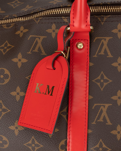 Louis Vuitton Podróżna toreb Keepall 50 z czet onymi wstawkami ( brak kluczyka)