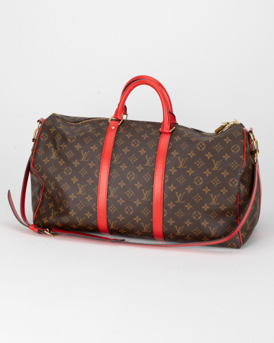 Louis Vuitton Podróżna toreb Keepall 50 z czet onymi wstawkami ( brak kluczyka)