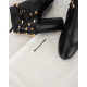 Balenciaga Botki czarne z ćwiekami
