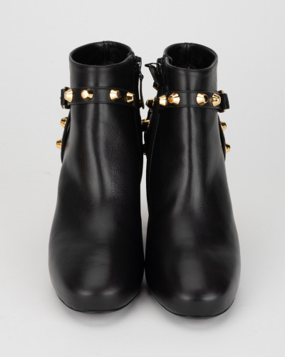 Balenciaga Botki czarne z ćwiekami