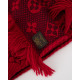 Louis Vuitton Szalik w monogram bordowy delikatne zabrudzenia