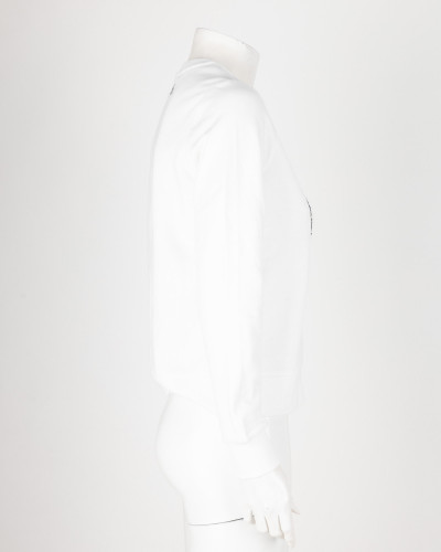 Karl Lagerfeld  Bluza biała z tweedowym logo