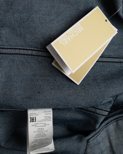 Michael Kors Kurtka granat jeans z lancuchami