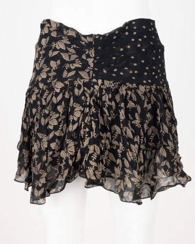 Isabel Marant Spódnica czarna w kwiaty
