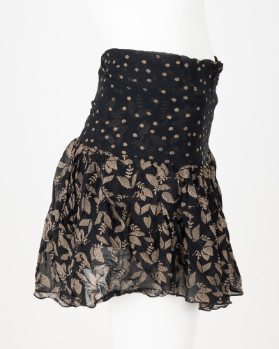 Isabel Marant Spódnica czarna w kwiaty