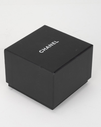 Chanel  Broszka złoto czarna CC