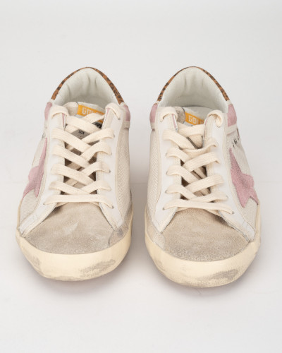 Golden Goose Sportowe różowo szare trampki