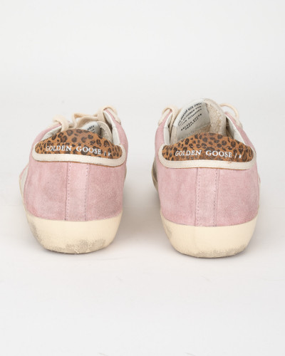 Golden Goose Sportowe różowo szare trampki