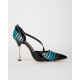 Manolo Blahnik  Szpilki kolorowe w paski