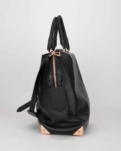 Alexander Wang Torebka czarna duża okłucie rose gold