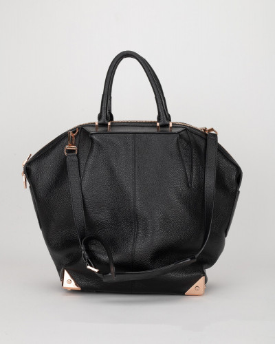 Alexander Wang Torebka czarna duża okłucie rose gold