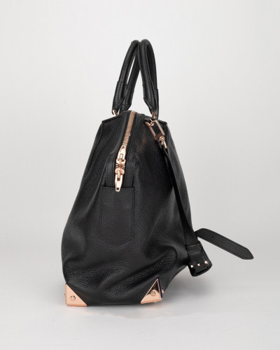 Alexander Wang Torebka czarna duża okłucie rose gold