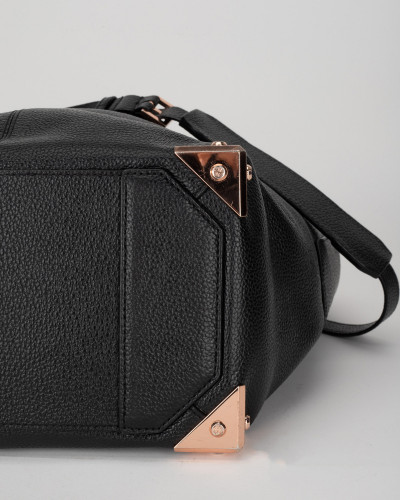 Alexander Wang Torebka czarna duża okłucie rose gold
