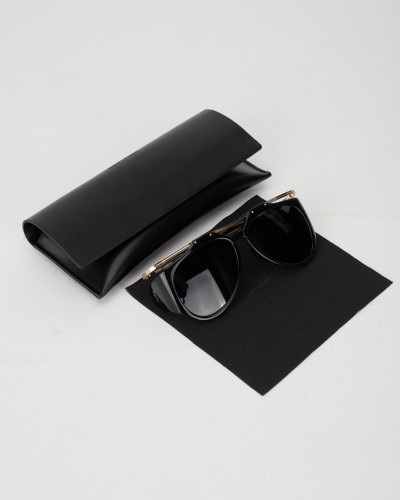 Saint Laurent  Okulary przeciwsloneczne czarne + zloto