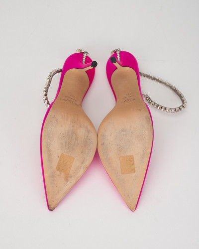 Jimmy Choo Szpilki fuksja z krysztalkami