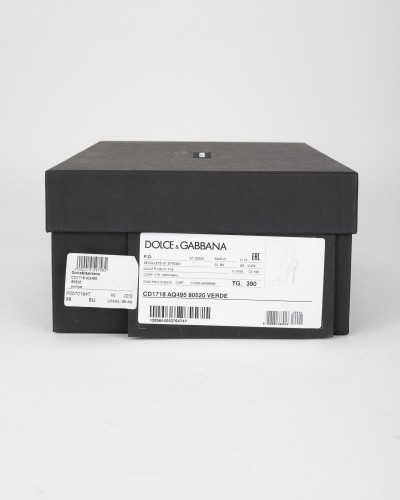 Dolce & Gabbana Szpilka zielone holograficzne