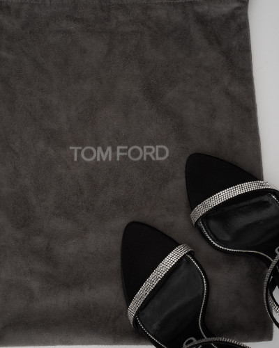 Tom Ford sandalki Szpilki  z kryształkami
