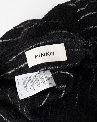 Pinko Spódnica czrana tweed w białe paski