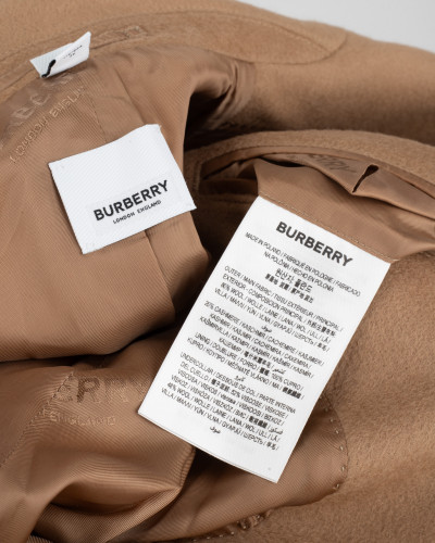Burberry Płaszcz wełniany beżowy UK 8