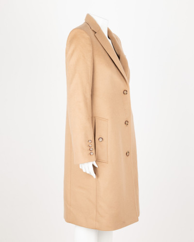 Burberry Płaszcz wełniany beżowy UK 8