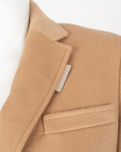 Burberry Płaszcz wełniany beżowy UK 8
