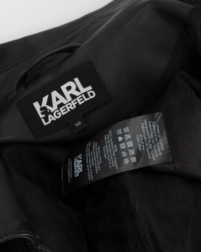 Karl Lagerfeld  Kurtka skorzana ramoneska