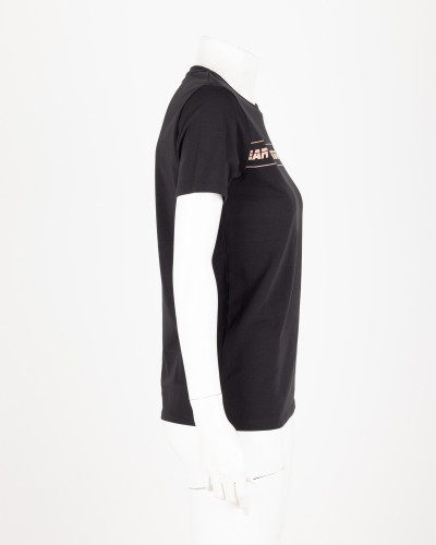 Moschino czarny T-shirt z napisem