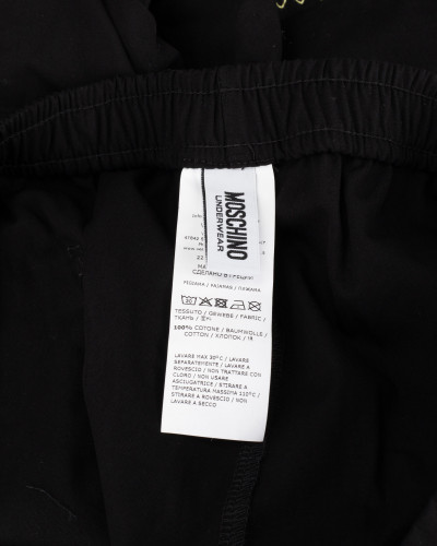 Moschino komplet koszula czarna ze spodenkami