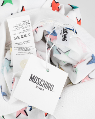Moschino  swim koszulka polo w gwiazdy