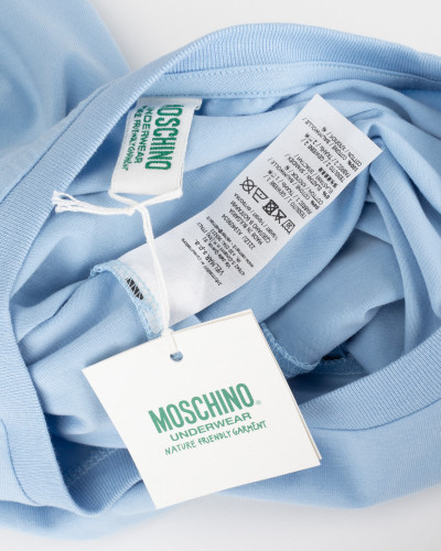 Moschino Bluzka niebieski T-shirt