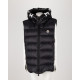 Moncler puchowa kamizelka z logo na kapturze