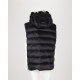 Moncler puchowa kamizelka z logo na kapturze