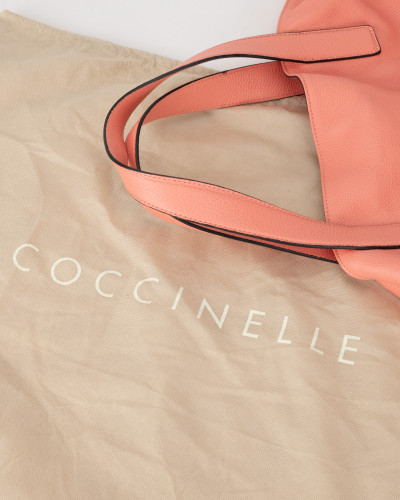 Coccinelle Torebka brzoskiwniowa torba na ramie skorzana