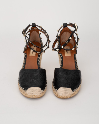 Valentino espadryle na koturnie ślady kleju i delikatne zabrudzenia