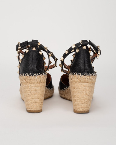 Valentino espadryle na koturnie ślady kleju i delikatne zabrudzenia