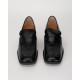 Tod's Loafersy na obcasie skórzane czarne