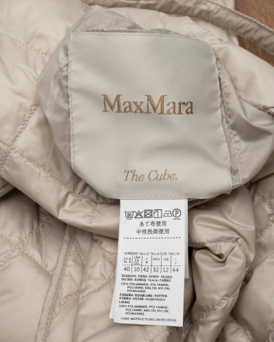 Max Mara kamizelka bezowa z paskiem Cube
