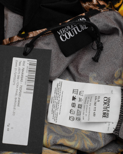 Versace body czanre w kolorowy print i bez plecow