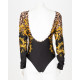 Versace body czanre w kolorowy print i bez plecow