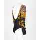 Versace body czanre w kolorowy print i bez plecow