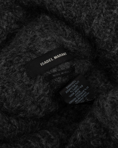 Isabel Marant Sweter szary ogromny golf moher