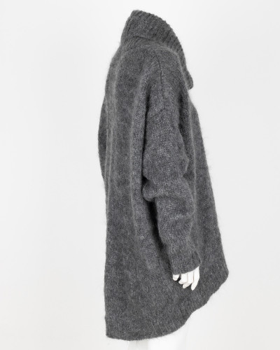 Isabel Marant Sweter szary ogromny golf moher
