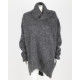 Isabel Marant Sweter szary ogromny golf moher