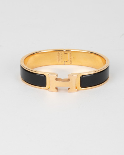 Hermes Bransoletka czarno zlota
